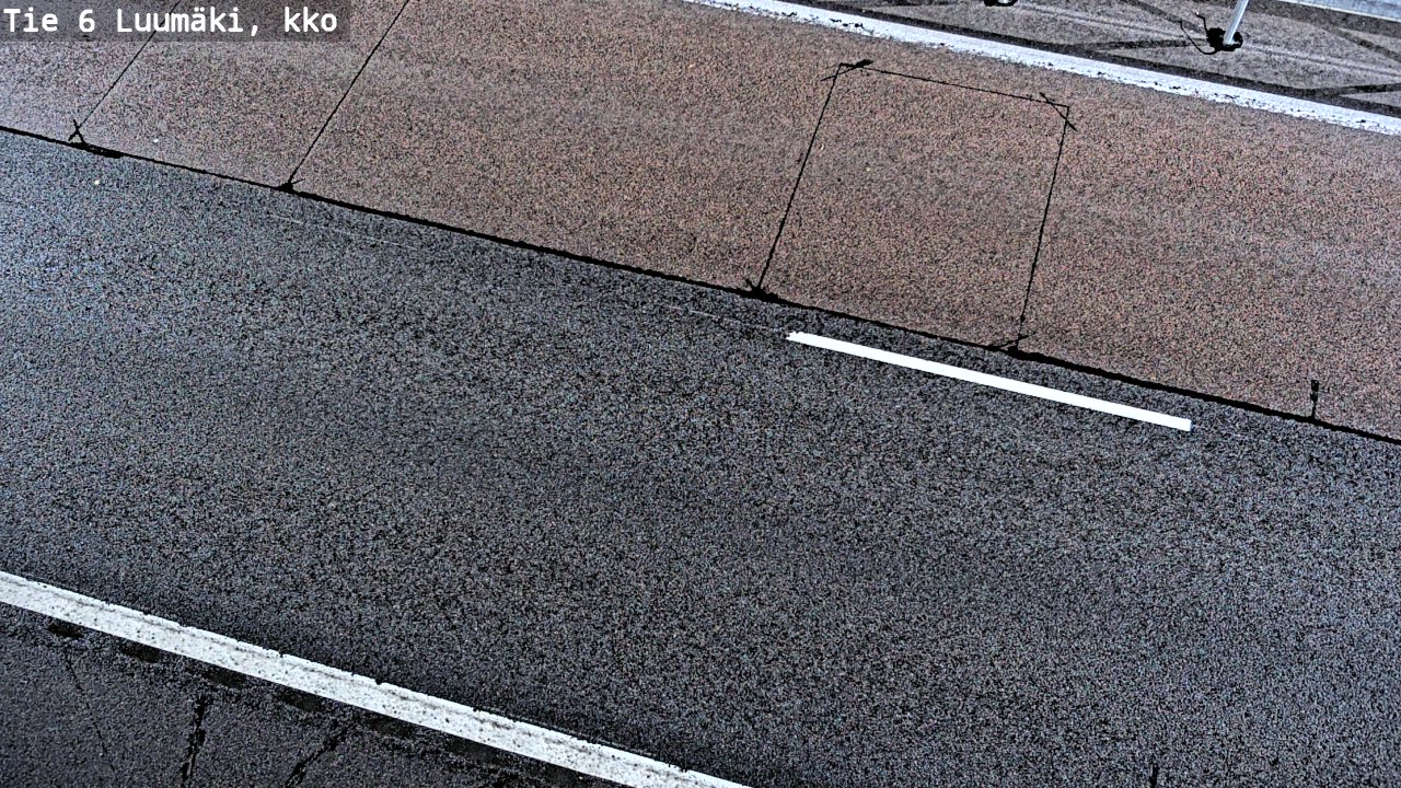 Weather Camera Image Väg 6 Luumäki, kirkko, Luumäki, Etelä-Karjala