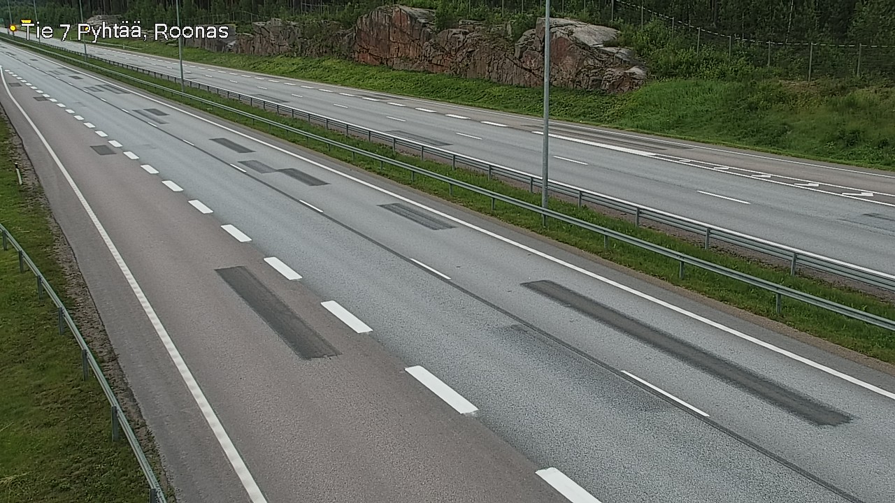 Weather Camera Image Väg 7 Pyttis, Rånäs, Pyhtää, Kymenlaakso
