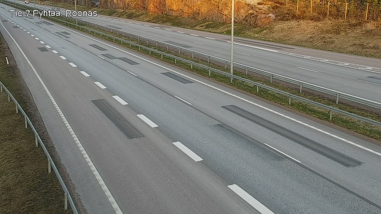 Weather Camera Image Väg 7 Pyttis, Rånäs, Pyhtää, Kymenlaakso