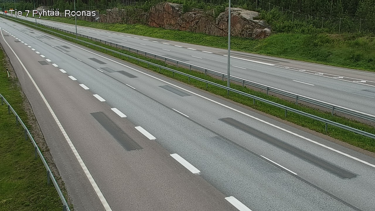 Weather Camera Image Väg 7 Pyttis, Rånäs, Pyhtää, Kymenlaakso