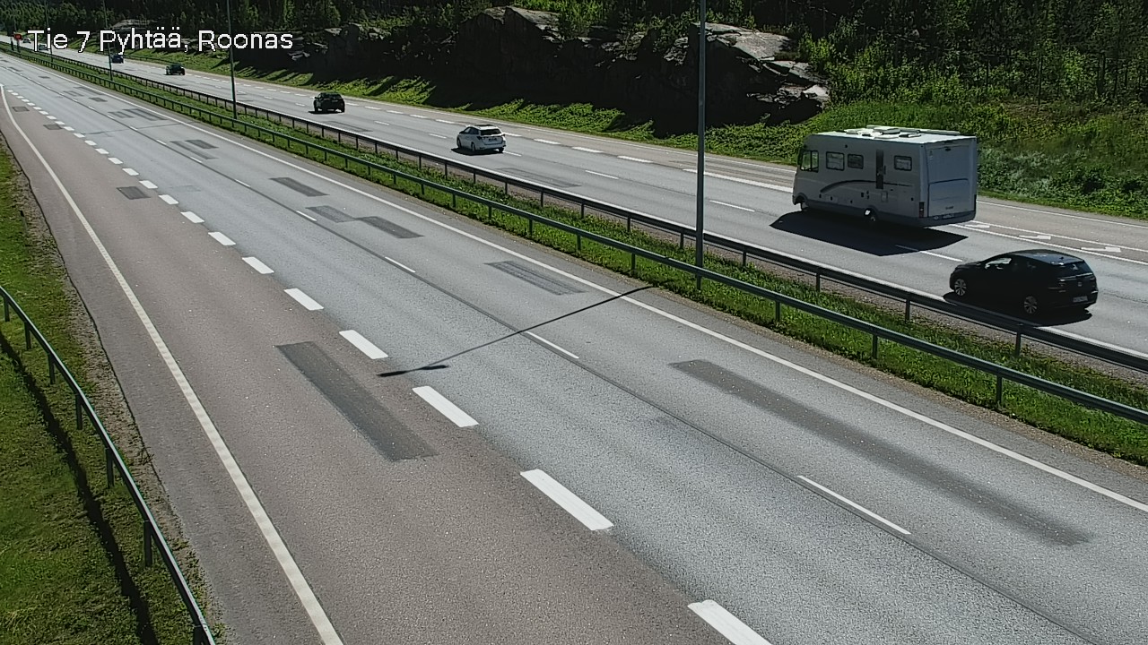 Weather Camera Image Väg 7 Pyttis, Rånäs, Pyhtää, Kymenlaakso