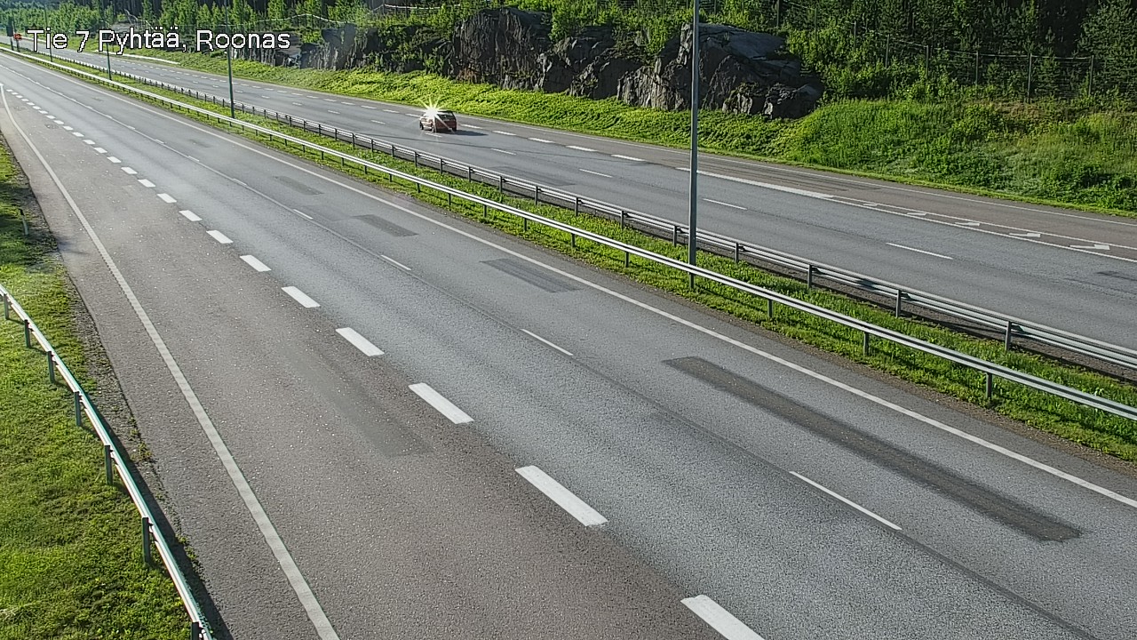 Weather Camera Image Väg 7 Pyttis, Rånäs, Pyhtää, Kymenlaakso