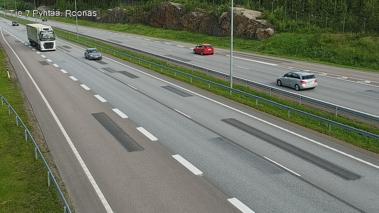 Weather Camera Image Väg 7 Pyttis, Rånäs, Pyhtää, Kymenlaakso