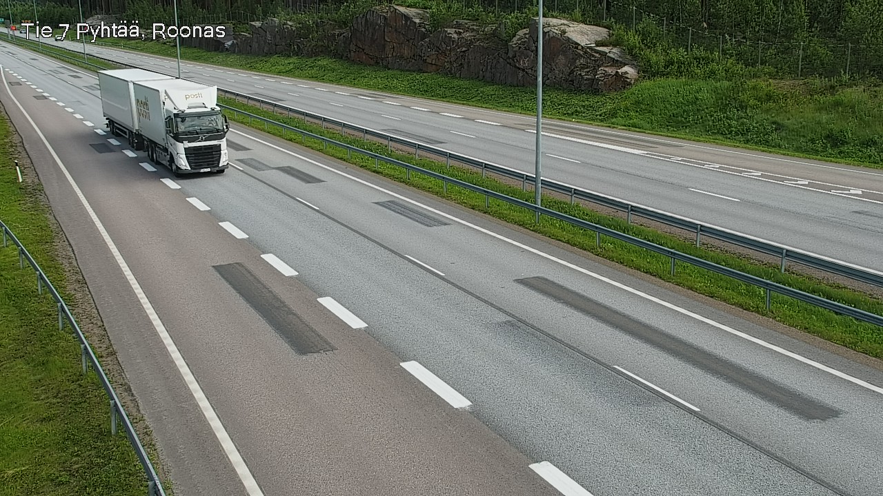 Weather Camera Image Väg 7 Pyttis, Rånäs, Pyhtää, Kymenlaakso