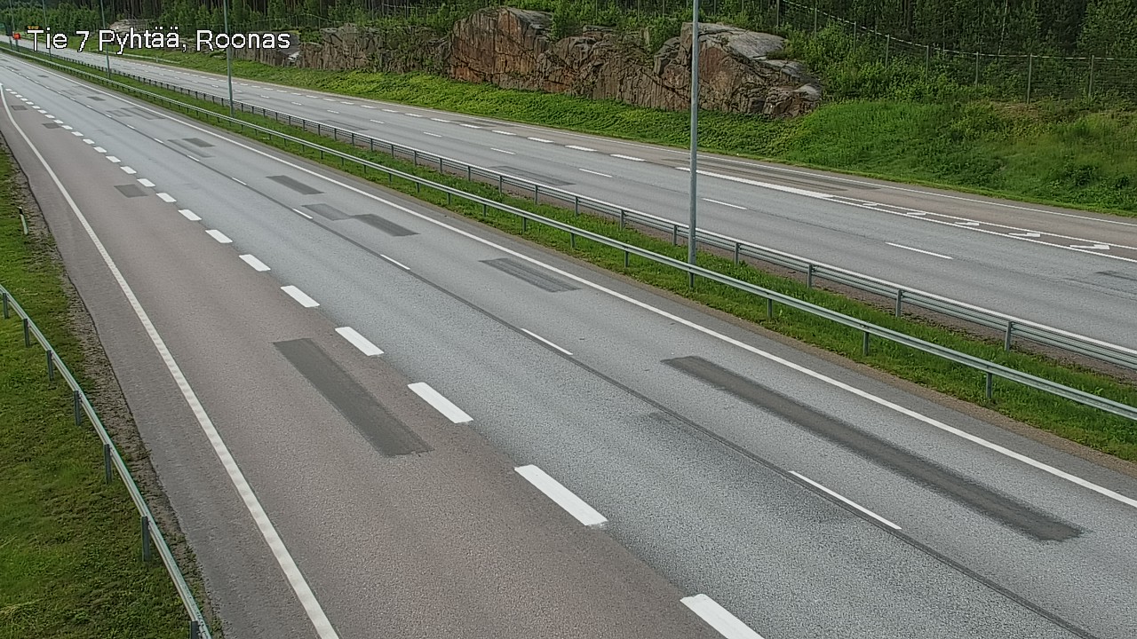 Weather Camera Image Väg 7 Pyttis, Rånäs, Pyhtää, Kymenlaakso