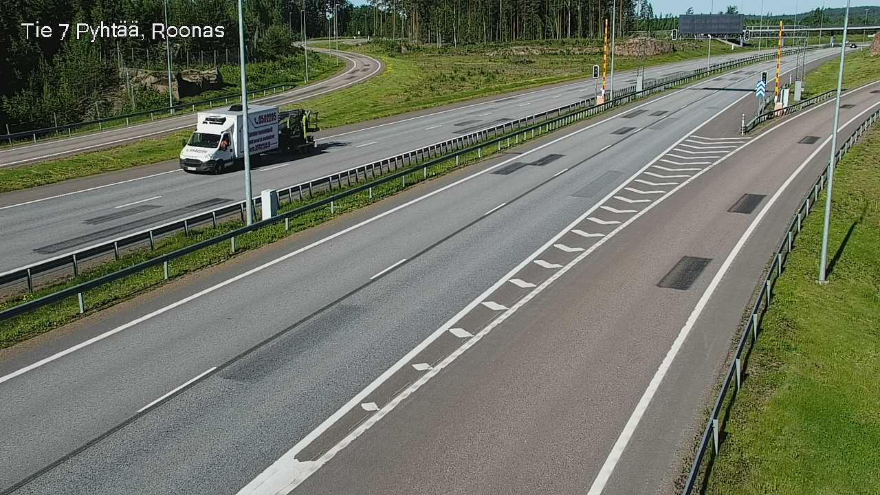 Weather Camera Image Väg 7 Pyttis, Rånäs, Pyhtää, Kymenlaakso