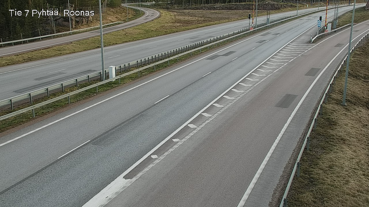 Weather Camera Image Väg 7 Pyttis, Rånäs, Pyhtää, Kymenlaakso