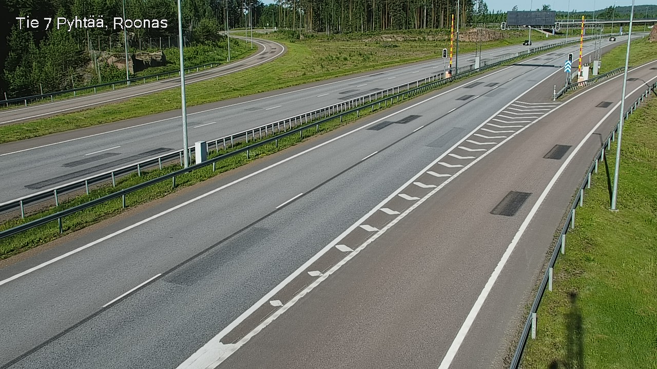 Weather Camera Image Väg 7 Pyttis, Rånäs, Pyhtää, Kymenlaakso