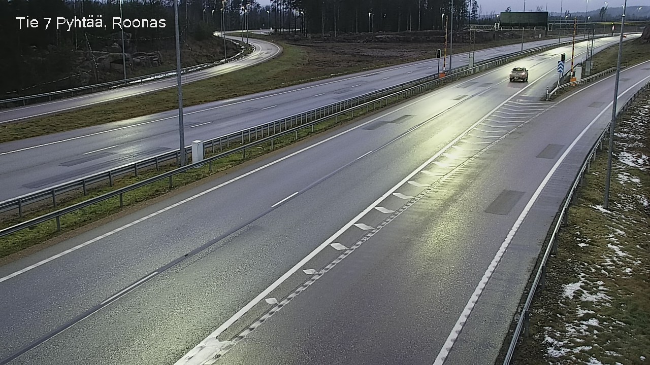 Weather Camera Image Väg 7 Pyttis, Rånäs, Pyhtää, Kymenlaakso