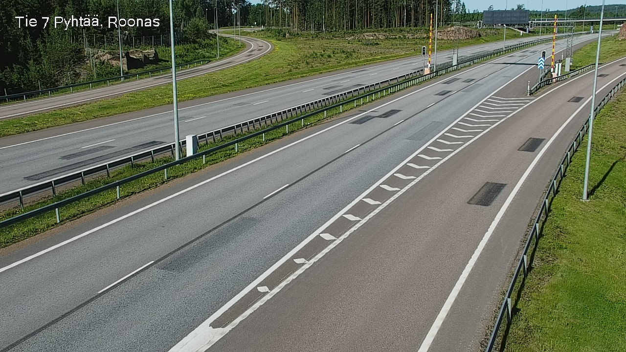 Weather Camera Image Väg 7 Pyttis, Rånäs, Pyhtää, Kymenlaakso