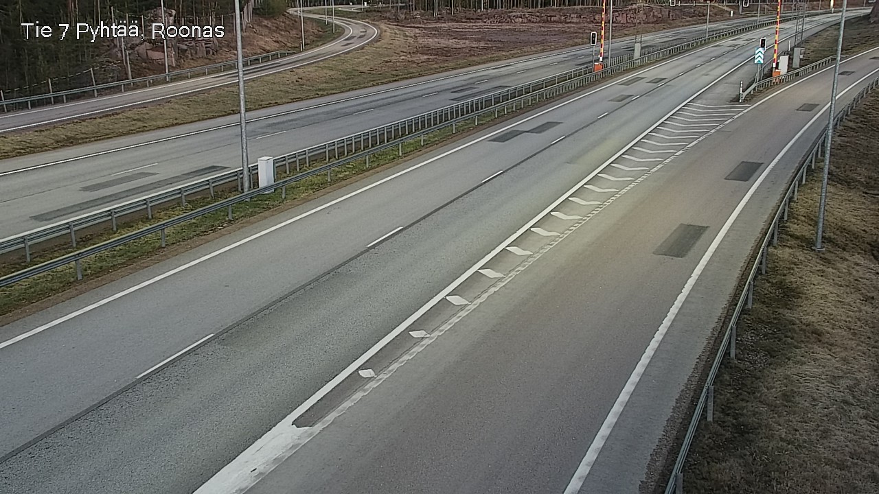 Weather Camera Image Väg 7 Pyttis, Rånäs, Pyhtää, Kymenlaakso