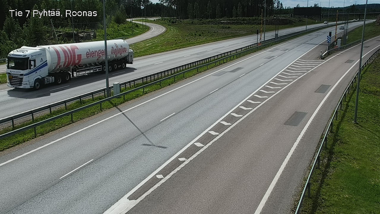 Weather Camera Image Väg 7 Pyttis, Rånäs, Pyhtää, Kymenlaakso