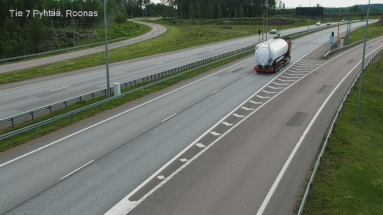 Weather Camera Image Väg 7 Pyttis, Rånäs, Pyhtää, Kymenlaakso