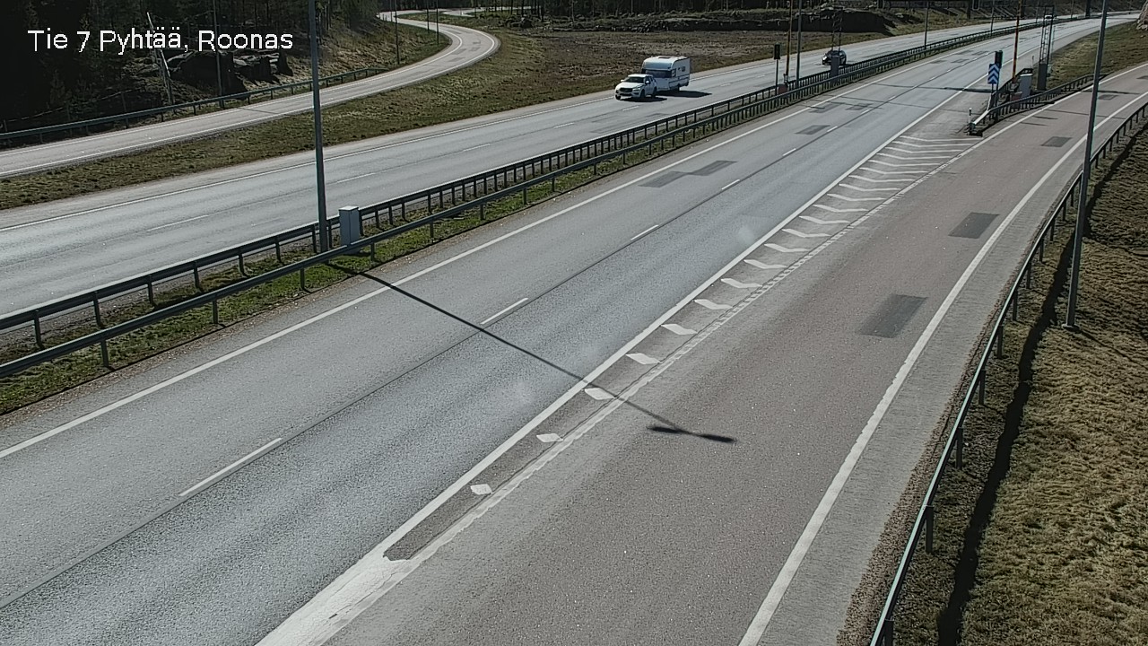 Weather Camera Image Väg 7 Pyttis, Rånäs, Pyhtää, Kymenlaakso