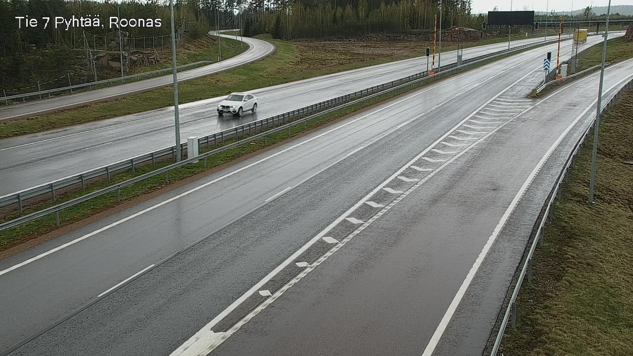 Weather Camera Image Väg 7 Pyttis, Rånäs, Pyhtää, Kymenlaakso