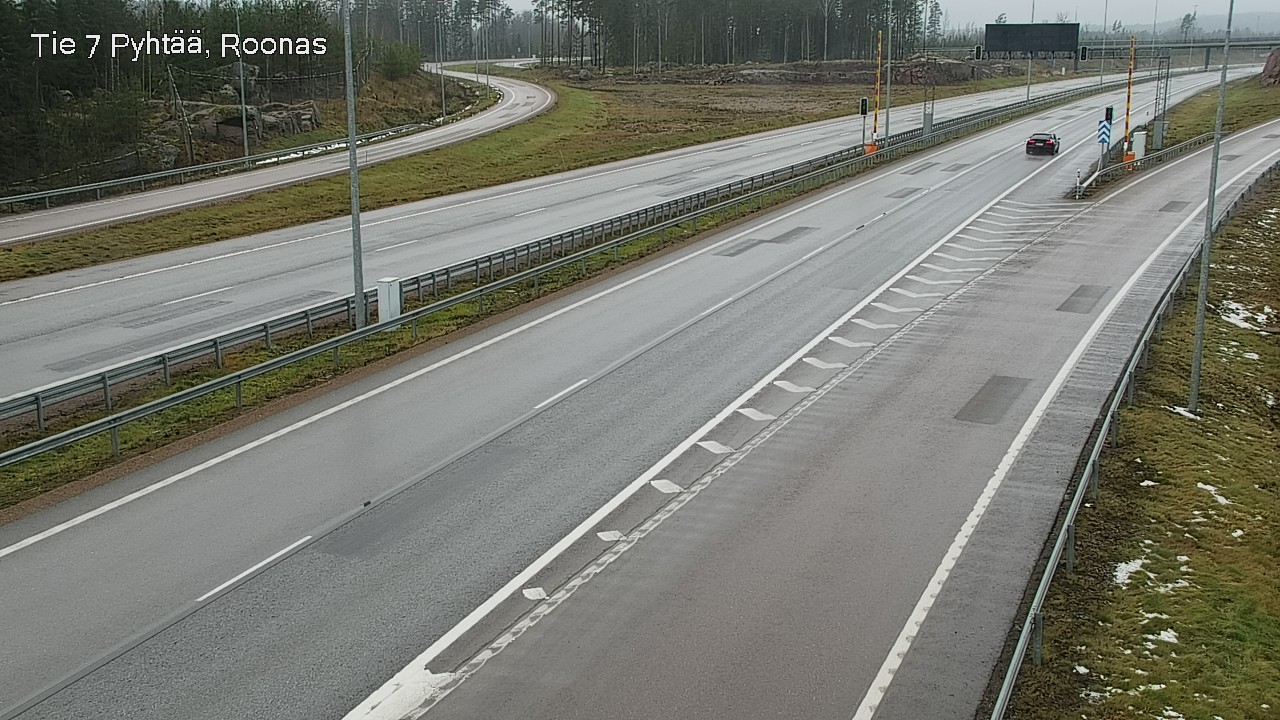 Weather Camera Image Väg 7 Pyttis, Rånäs, Pyhtää, Kymenlaakso