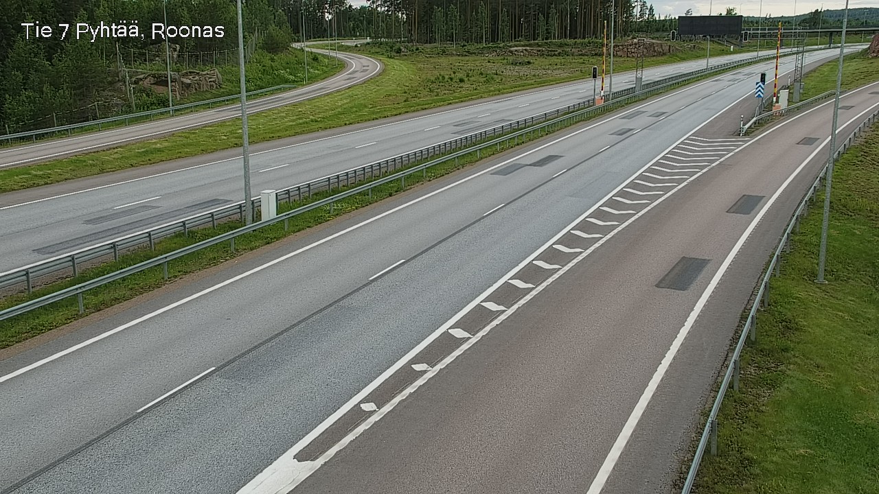 Weather Camera Image Väg 7 Pyttis, Rånäs, Pyhtää, Kymenlaakso