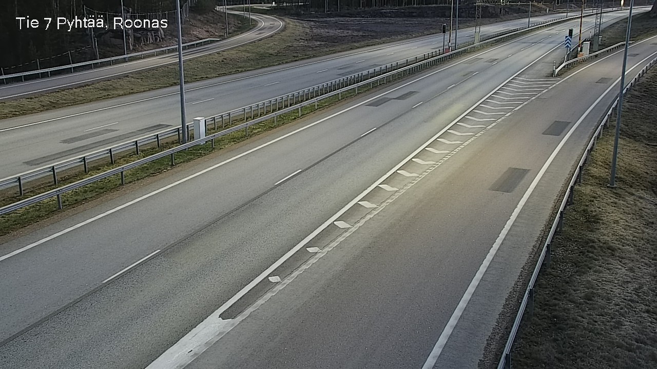 Weather Camera Image Väg 7 Pyttis, Rånäs, Pyhtää, Kymenlaakso