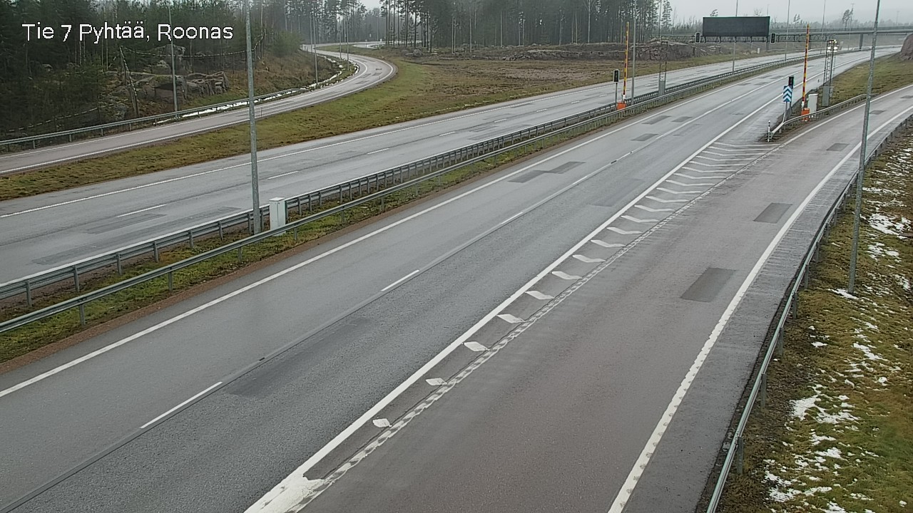 Weather Camera Image Väg 7 Pyttis, Rånäs, Pyhtää, Kymenlaakso