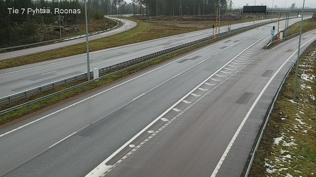 Weather Camera Image Väg 7 Pyttis, Rånäs, Pyhtää, Kymenlaakso