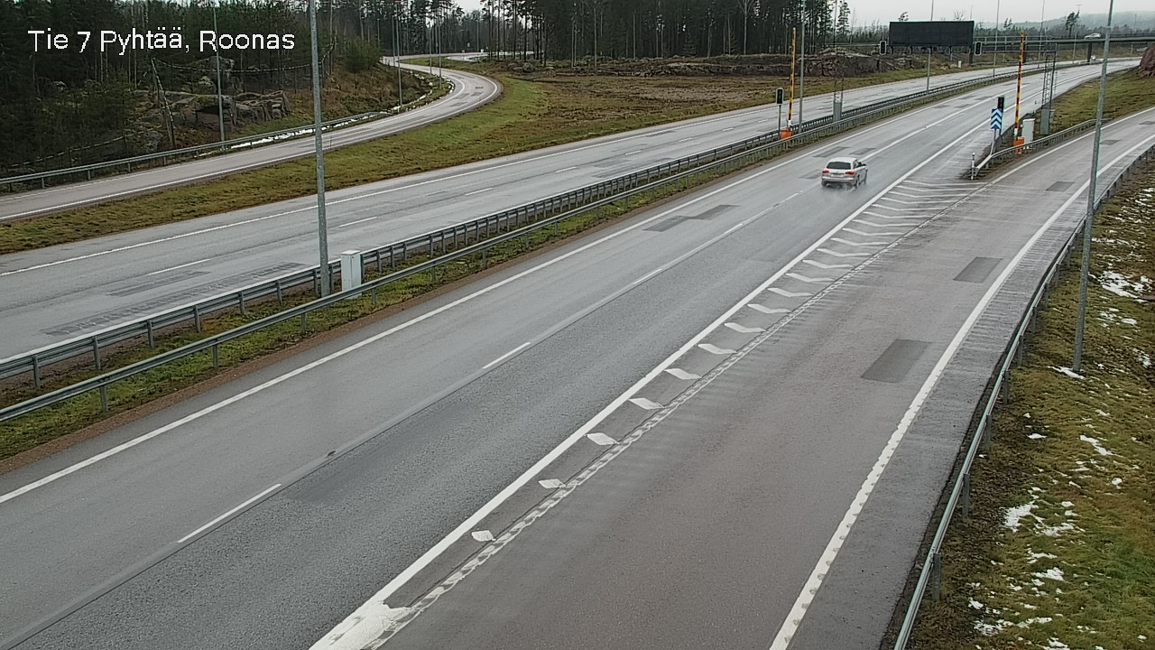 Weather Camera Image Väg 7 Pyttis, Rånäs, Pyhtää, Kymenlaakso
