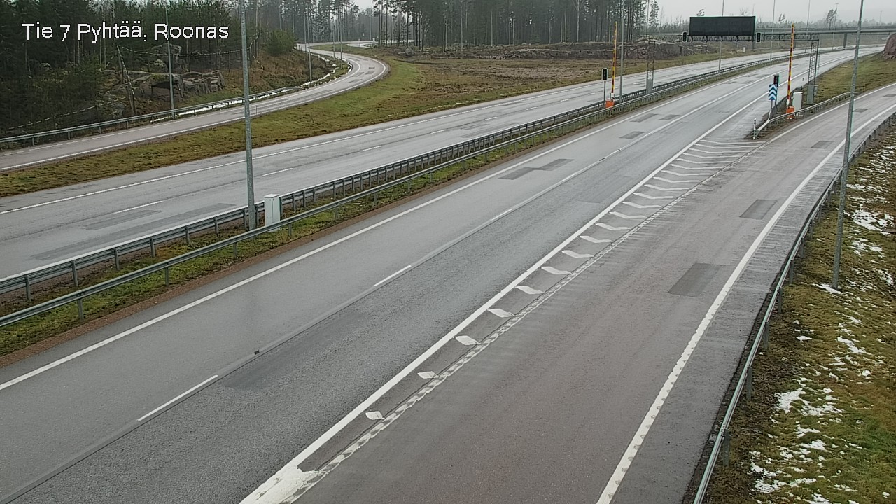Weather Camera Image Väg 7 Pyttis, Rånäs, Pyhtää, Kymenlaakso
