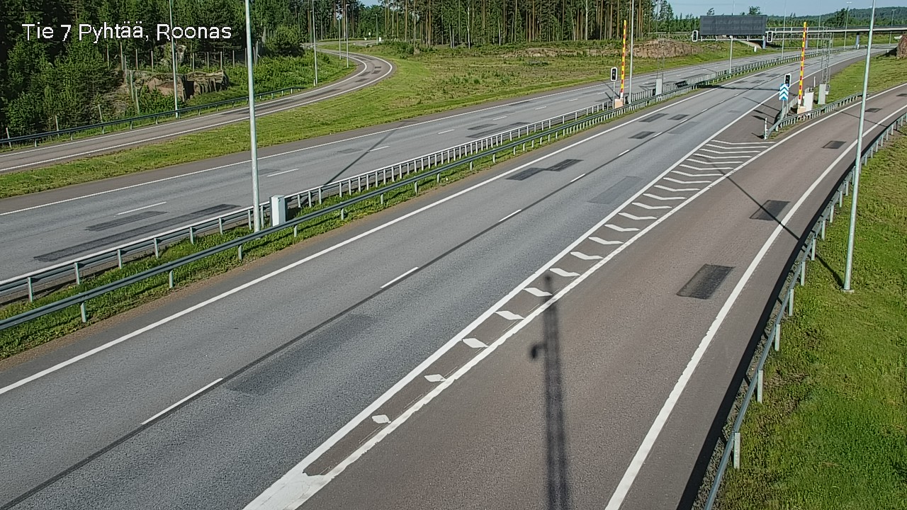 Weather Camera Image Väg 7 Pyttis, Rånäs, Pyhtää, Kymenlaakso
