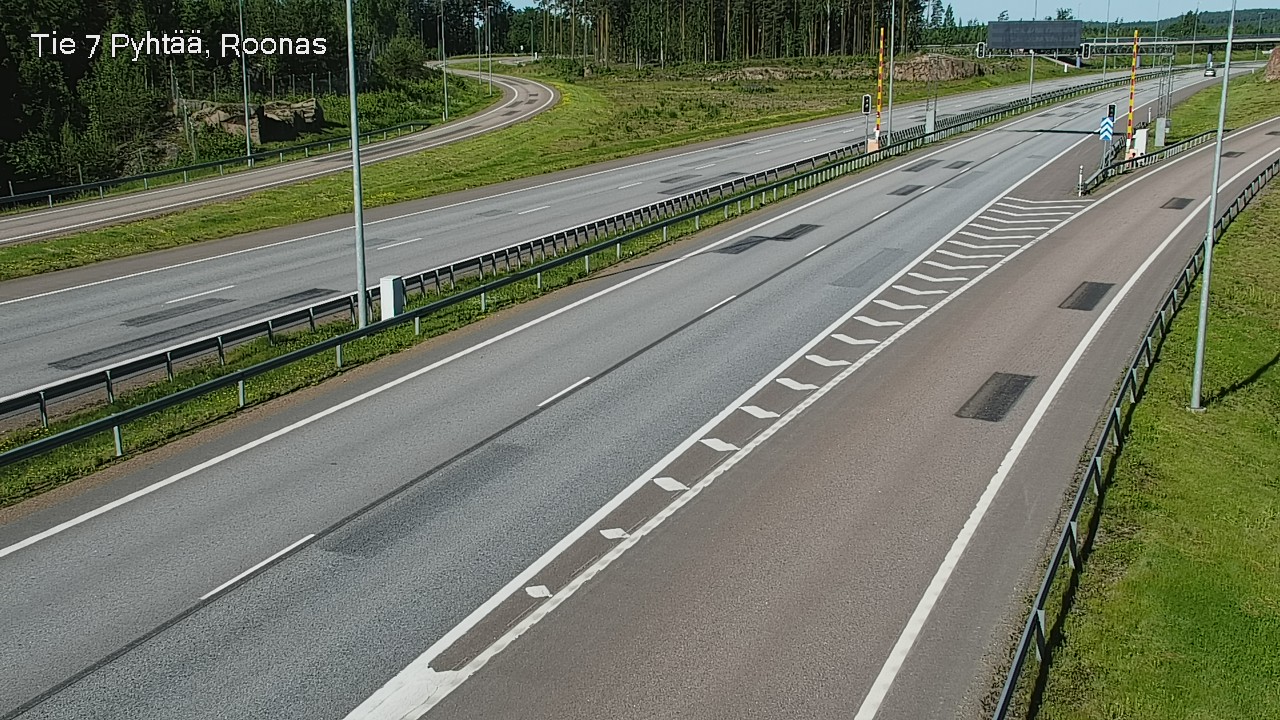 Weather Camera Image Väg 7 Pyttis, Rånäs, Pyhtää, Kymenlaakso