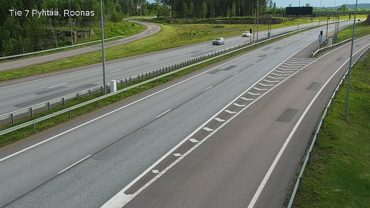 Weather Camera Image Väg 7 Pyttis, Rånäs, Pyhtää, Kymenlaakso