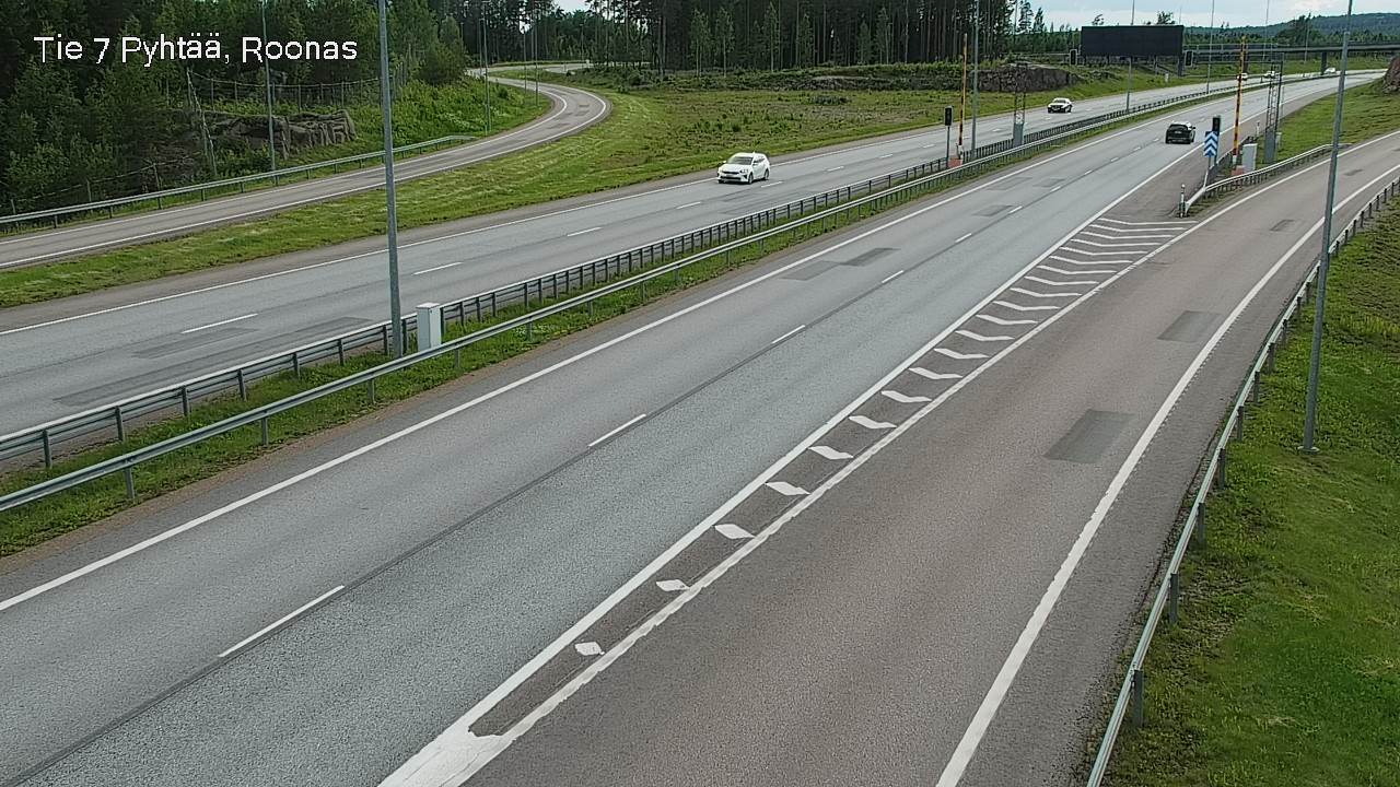 Weather Camera Image Väg 7 Pyttis, Rånäs, Pyhtää, Kymenlaakso
