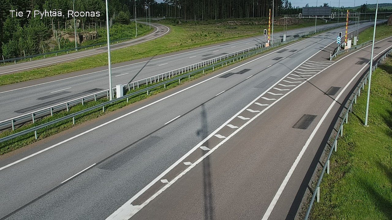 Weather Camera Image Väg 7 Pyttis, Rånäs, Pyhtää, Kymenlaakso
