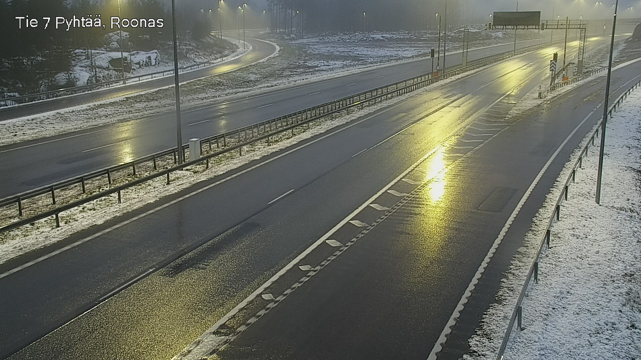 Weather Camera Image Väg 7 Pyttis, Rånäs, Pyhtää, Kymenlaakso