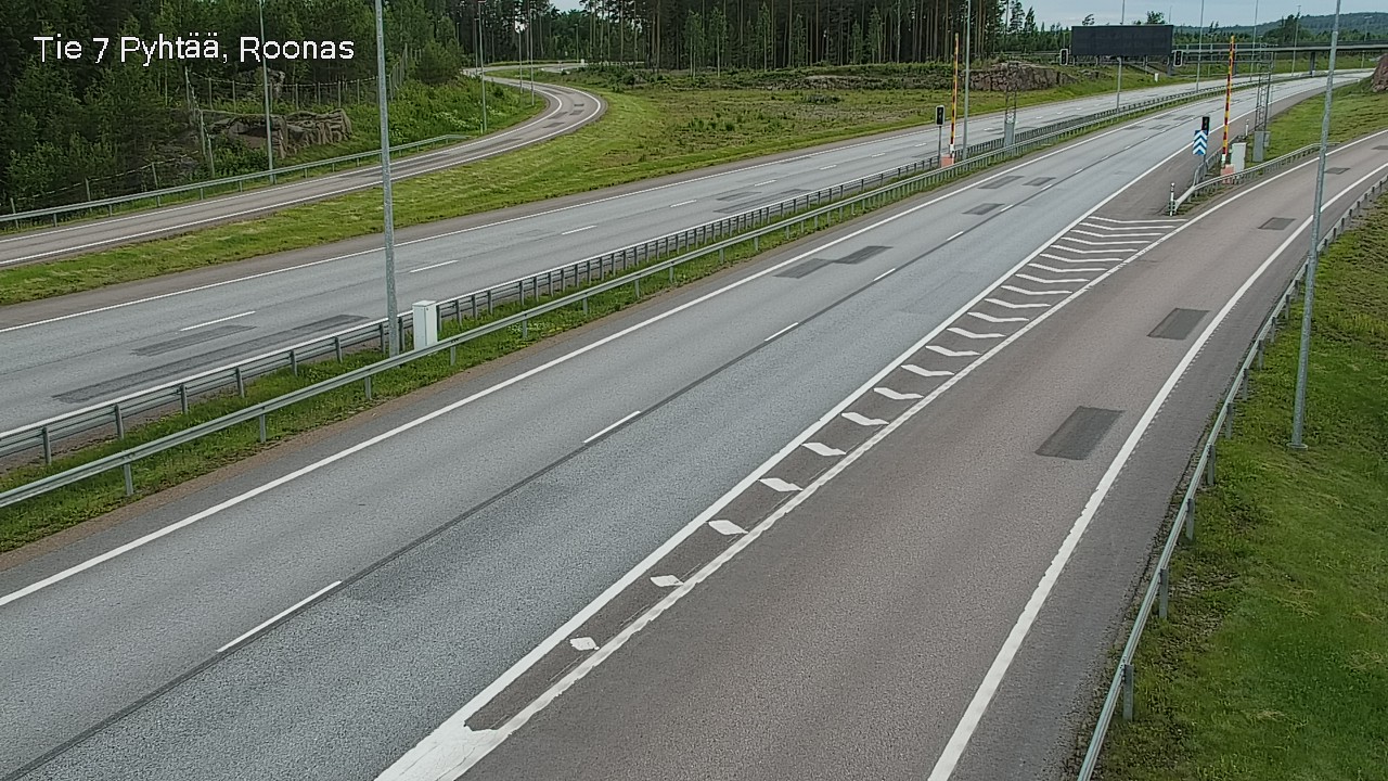Weather Camera Image Väg 7 Pyttis, Rånäs, Pyhtää, Kymenlaakso