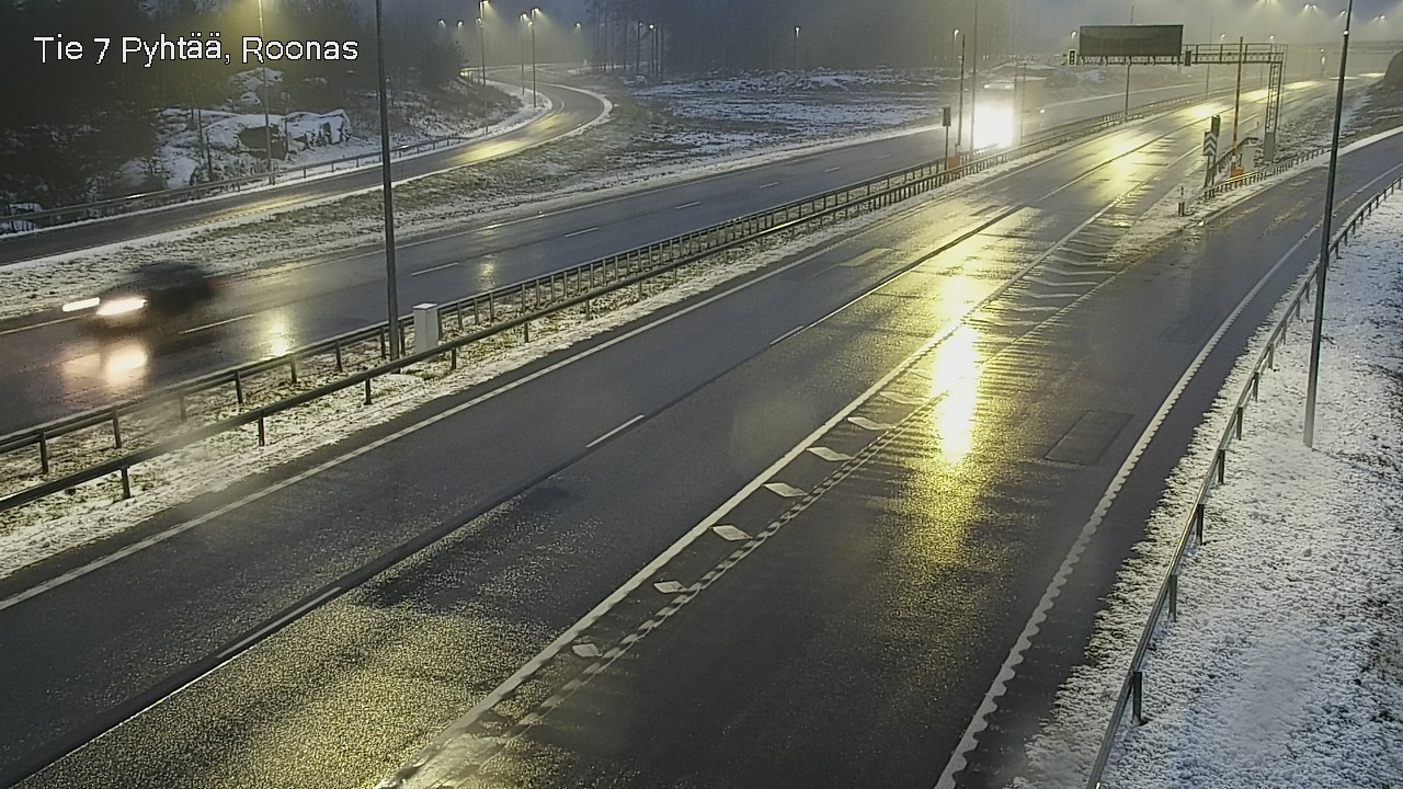 Weather Camera Image Väg 7 Pyttis, Rånäs, Pyhtää, Kymenlaakso