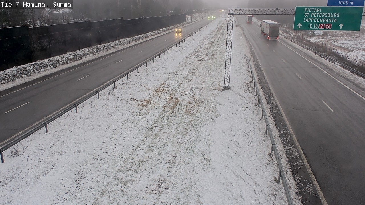 Weather Camera Image Tie 7 Fredrikshamn, Summa, Hamina, Kymenlaakso