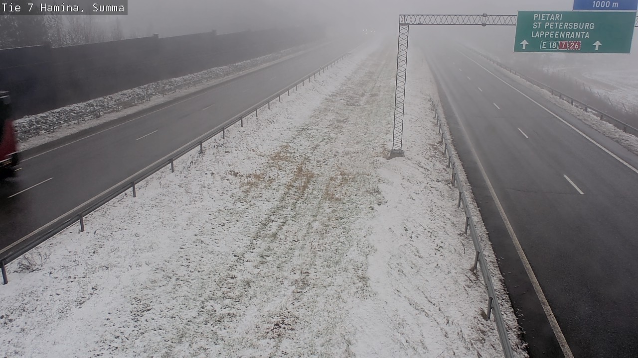 Weather Camera Image Tie 7 Fredrikshamn, Summa, Hamina, Kymenlaakso