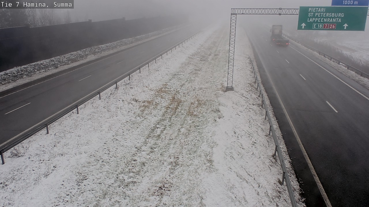 Weather Camera Image Tie 7 Fredrikshamn, Summa, Hamina, Kymenlaakso