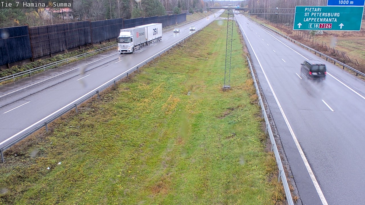 Weather Camera Image Tie 7 Fredrikshamn, Summa, Hamina, Kymenlaakso