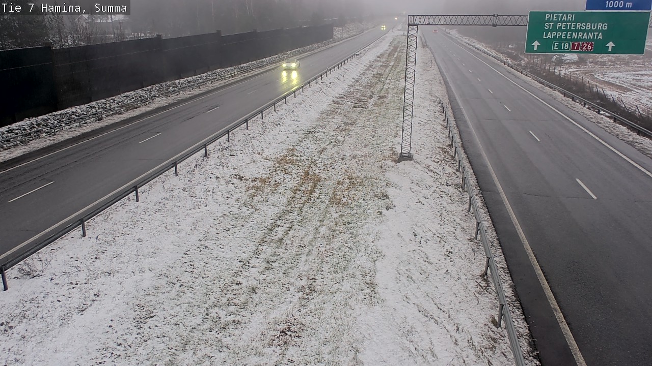 Weather Camera Image Tie 7 Fredrikshamn, Summa, Hamina, Kymenlaakso