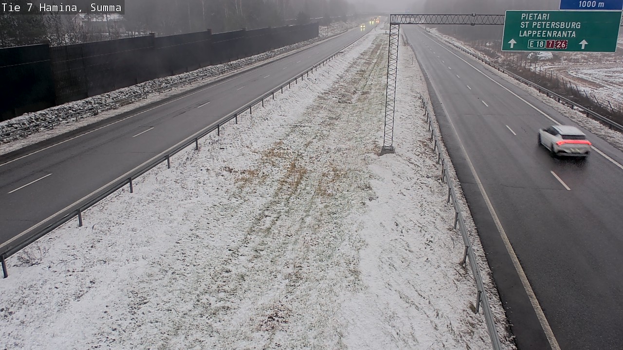 Weather Camera Image Tie 7 Fredrikshamn, Summa, Hamina, Kymenlaakso