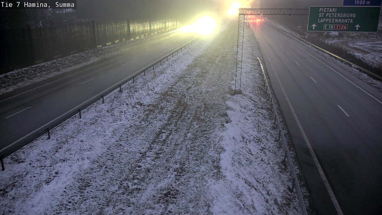 Weather Camera Image Tie 7 Fredrikshamn, Summa, Hamina, Kymenlaakso