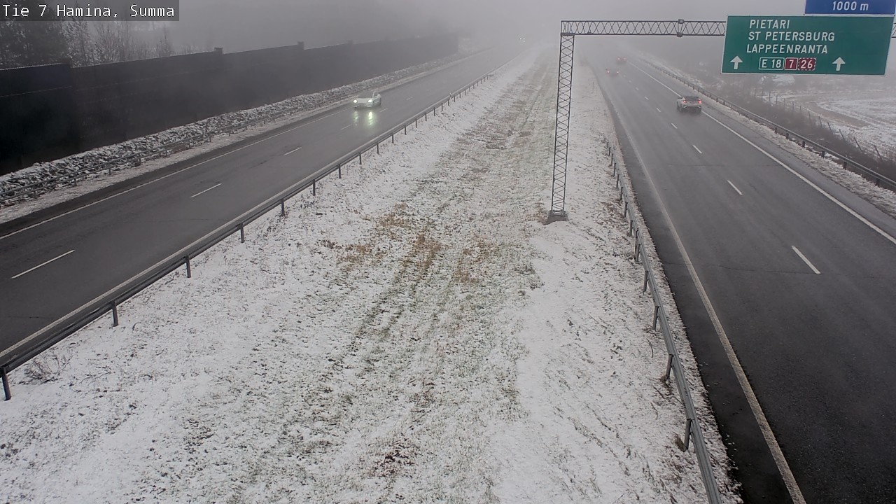 Weather Camera Image Tie 7 Fredrikshamn, Summa, Hamina, Kymenlaakso