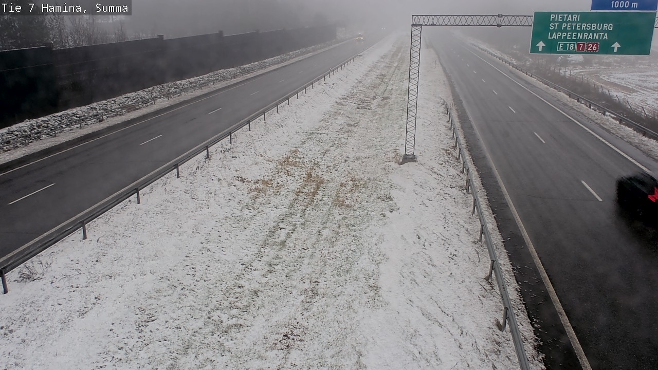 Weather Camera Image Tie 7 Fredrikshamn, Summa, Hamina, Kymenlaakso