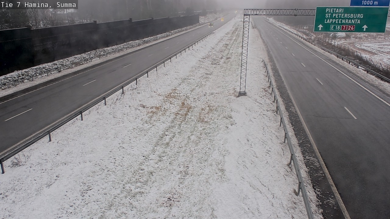 Weather Camera Image Tie 7 Fredrikshamn, Summa, Hamina, Kymenlaakso