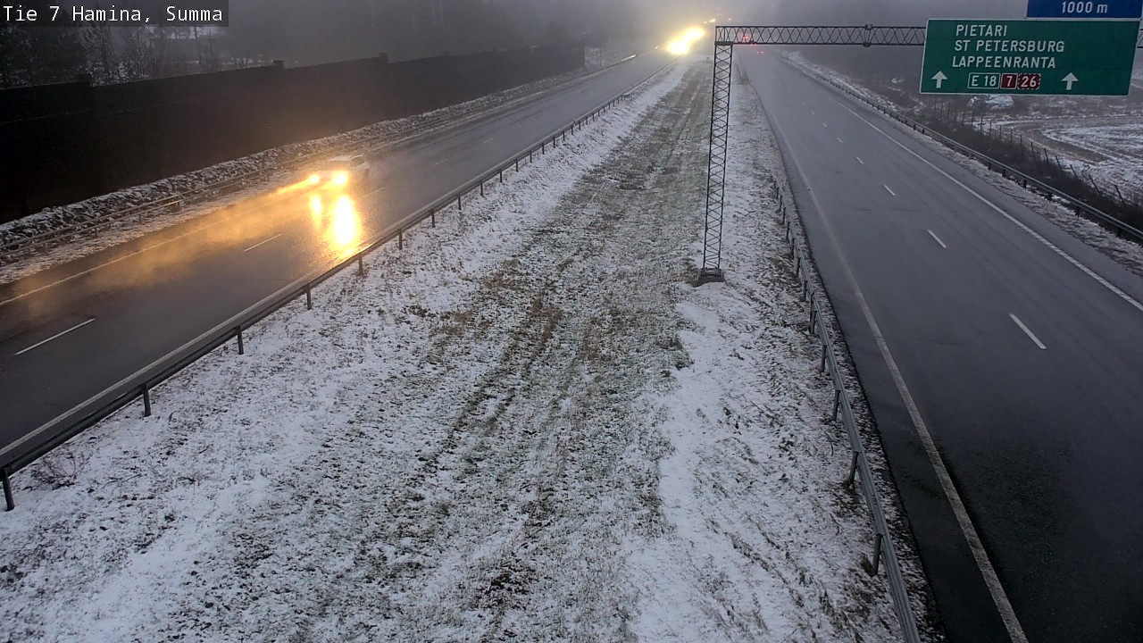 Weather Camera Image Tie 7 Fredrikshamn, Summa, Hamina, Kymenlaakso