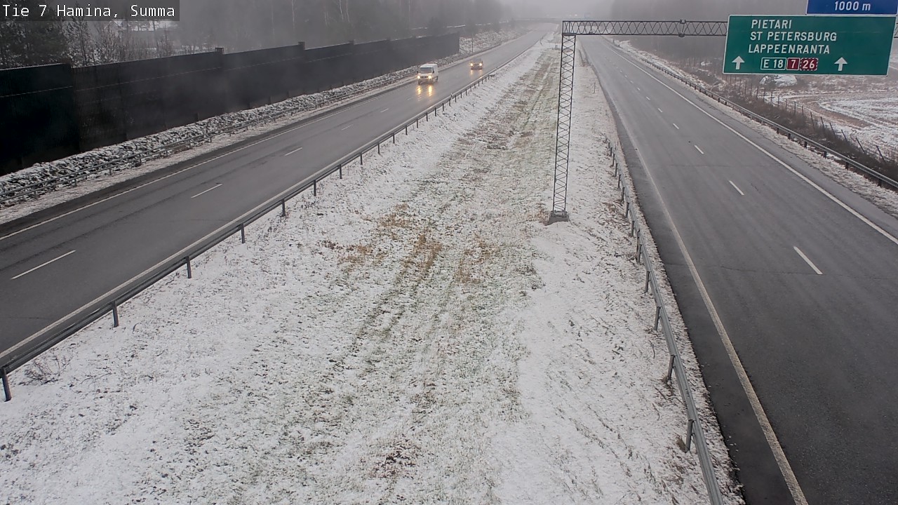 Weather Camera Image Tie 7 Fredrikshamn, Summa, Hamina, Kymenlaakso