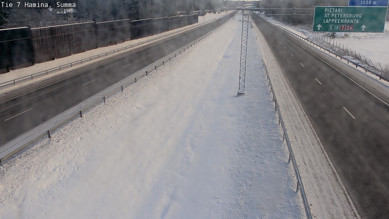 Weather Camera Image Tie 7 Hamina, Summa, Hamina, Kymenlaakso