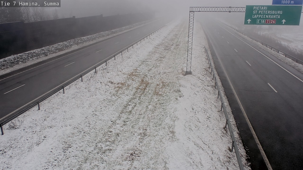 Weather Camera Image Tie 7 Fredrikshamn, Summa, Hamina, Kymenlaakso