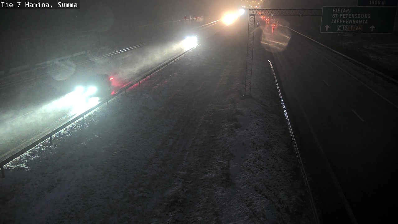 Weather Camera Image Tie 7 Fredrikshamn, Summa, Hamina, Kymenlaakso