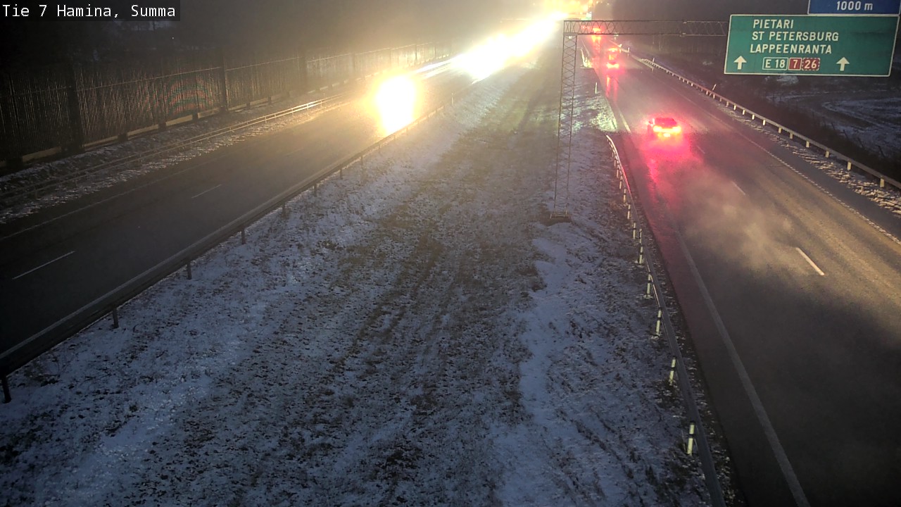 Weather Camera Image Tie 7 Fredrikshamn, Summa, Hamina, Kymenlaakso